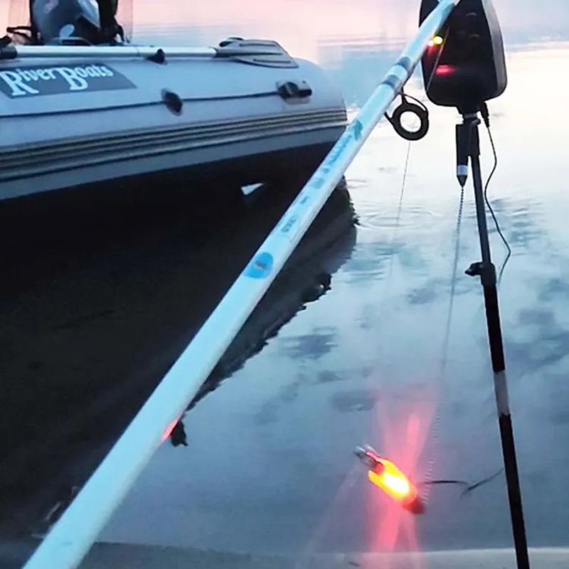 Fish Alarm - Karpfenangel-Bissanzeiger mit LED-Licht für Karpfenangel-Ausrüstung, Angelalarm-Indikator,
