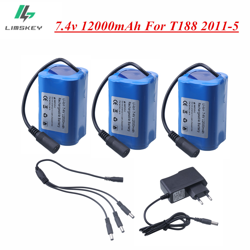 7,4 V 12000 mAh Batterie mit U – Fish Finder Charger Bewertung und Preis