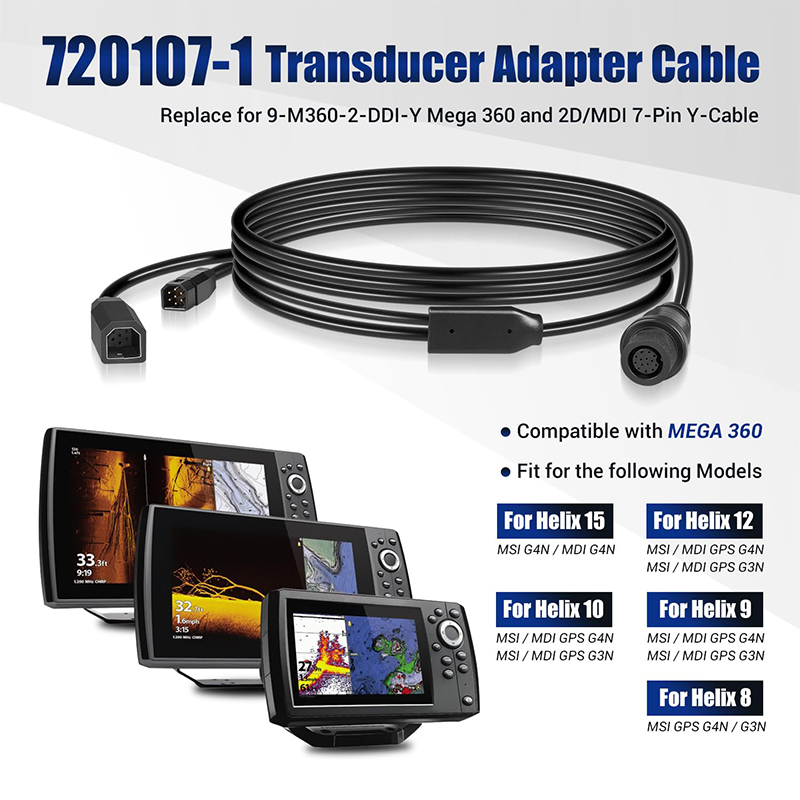 720107-1 Transducer-Adapterkab – Fish Finder Transducer Bewertung und Preis