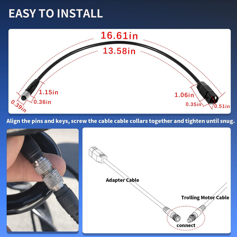Universelles Sonar-Transducer- – Fish Finder Cable Bewertung und Preis