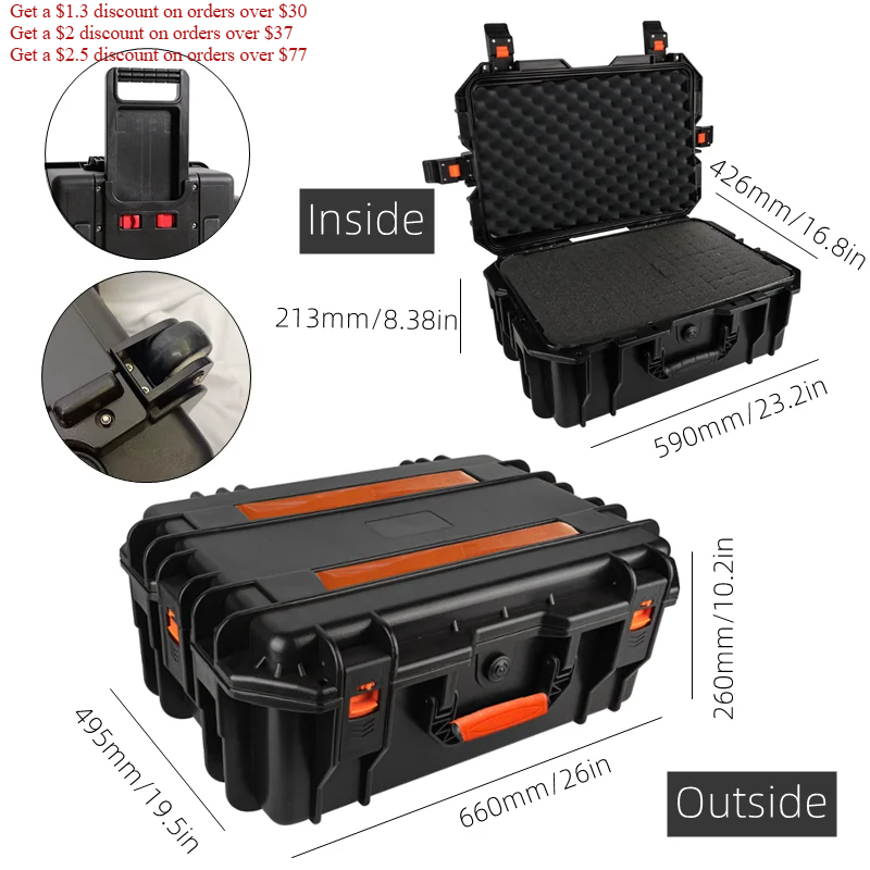 Großer Werkzeugkoffer mit Räde – Fish Finder Case Bewertung und Preis