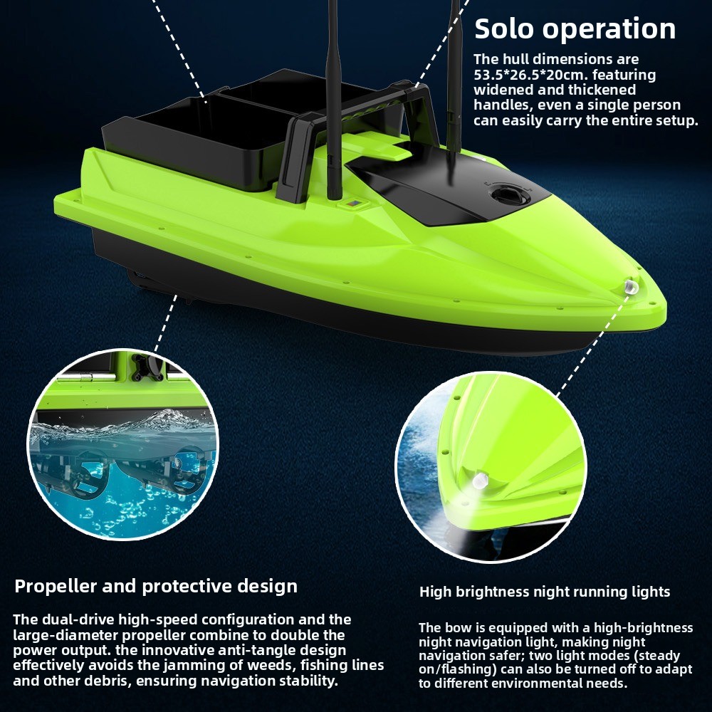 500M RC Futterboot mit Doppels – Fish Finder Cable Bewertung und Preis
