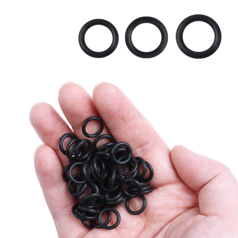 100 PCs Schwarz Gummi O-Ringe  – Bite Indicator Bewertung und Preis