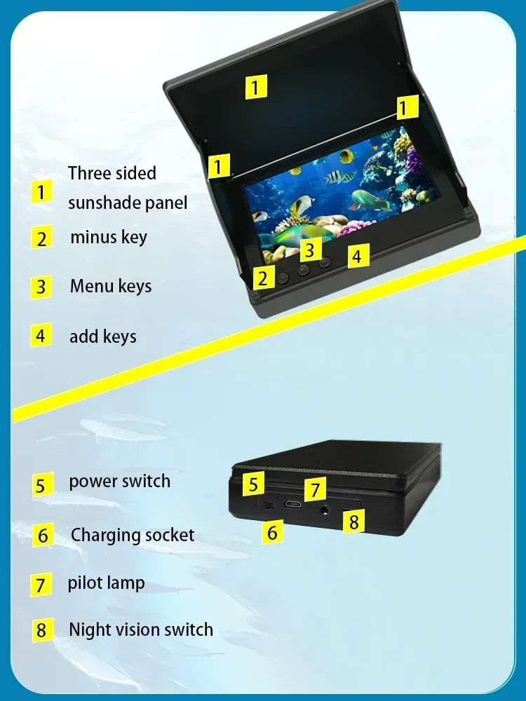 YS43A 4,3-zoll Fisch Detektor  – Fish Finder Battery Bewertung und Preis