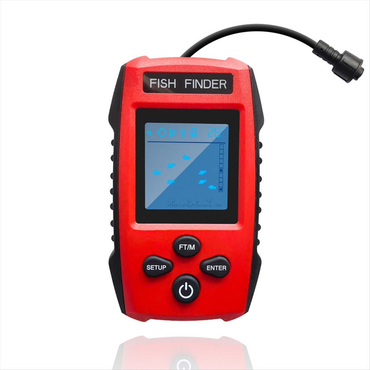 Farb-LCD-Fischfinder, kabelgeb – Fish Finder Transducer Bewertung und Preis