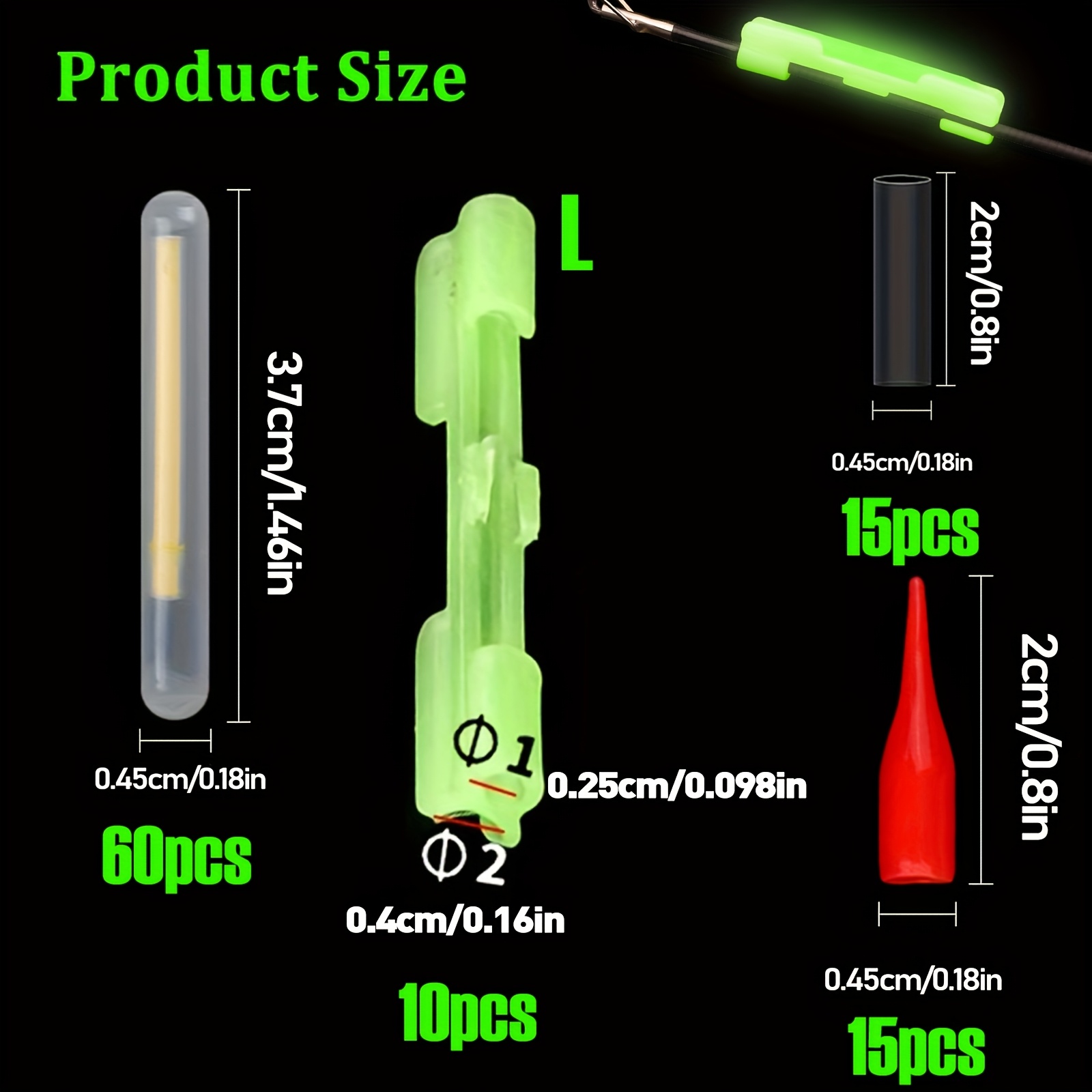 100PCS Angeln Glow Sticks Set, – Bite Alarm Bewertung und Preis
