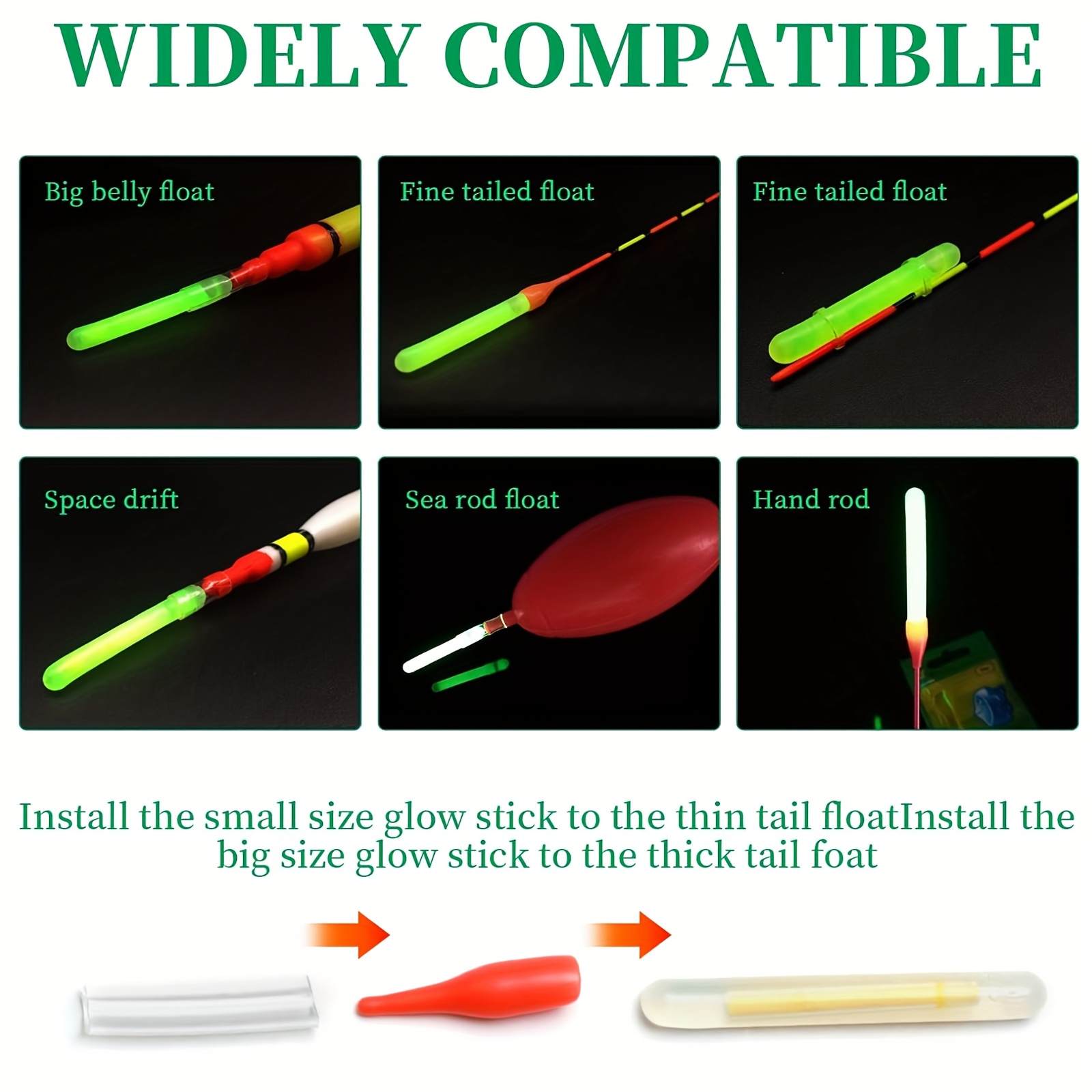 100PCS Angeln Glow Sticks Set, – Bite Alarm Bewertung und Preis